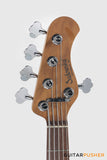 Sadowsky Metro Express 5 Morado Fingerboard, White Pickguard 5-String Bass Guitar - Blue Metallic