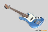 Sadowsky Metro Express 5 Morado Fingerboard, White Pickguard 5-String Bass Guitar - Blue Metallic