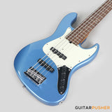 Sadowsky Metro Express 5 Morado Fingerboard, White Pickguard 5-String Bass Guitar - Blue Metallic