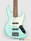 Sadowsky Metro Express 5 Morado Fingerboard, White Pickguard 5-String Bass Guitar - Sage Green Metallic