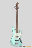 Sadowsky Metro Express 5 Morado Fingerboard, White Pickguard 5-String Bass Guitar - Sage Green Metallic