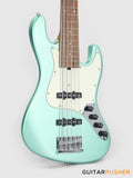 Sadowsky Metro Express 5 Morado Fingerboard, White Pickguard 5-String Bass Guitar - Sage Green Metallic
