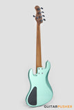 Sadowsky Metro Express 5 Morado Fingerboard, White Pickguard 5-String Bass Guitar - Sage Green Metallic