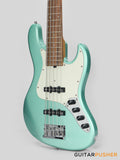 Sadowsky Metro Express 5 Morado Fingerboard, White Pickguard 5-String Bass Guitar - Sage Green Metallic