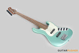 Sadowsky Metro Express 5 Morado Fingerboard, White Pickguard 5-String Bass Guitar - Sage Green Metallic