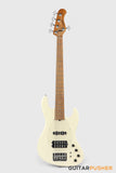 Sadowsky Metro Express 5 M/J Roasted Maple Fingerboard, Clear Pickguard 5-String Bass Guitar - Olympic White