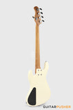 Sadowsky Metro Express 5 M/J Roasted Maple Fingerboard, Clear Pickguard 5-String Bass Guitar - Olympic White
