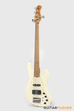 Sadowsky Metro Express 5 M/J Roasted Maple Fingerboard, Clear Pickguard 5-String Bass Guitar - Olympic White