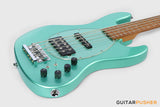 Sadowsky Metro Express 5 M/J Roasted Maple Fingerboard, Clear Pickguard 5-String Bass Guitar - Sage Green
