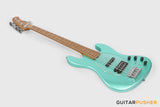 Sadowsky Metro Express 5 M/J Roasted Maple Fingerboard, Clear Pickguard 5-String Bass Guitar - Sage Green