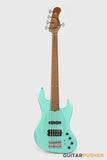 Sadowsky Metro Express 5 M/J Roasted Maple Fingerboard, Clear Pickguard 5-String Bass Guitar - Sage Green