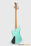 Sadowsky Metro Express 5 M/J Roasted Maple Fingerboard, Clear Pickguard 5-String Bass Guitar - Sage Green