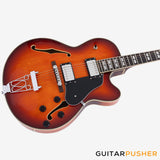 Sire H7F Maple Hollowbody Electric Guitar - Tobacco Burst (2024)