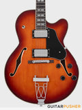 Sire H7F Maple Hollowbody Electric Guitar - Tobacco Burst (2024)