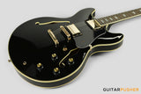 Sire H7 Maple Hollowbody Electric Guitar - Black (2023)