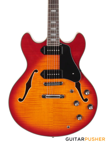 Sire H7V Maple Hollowbody Electric Guitar - Cherry Sunburst (2023)