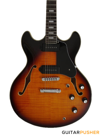 Sire H7V Maple Hollowbody Electric Guitar - Vintage Sunburst (2023)