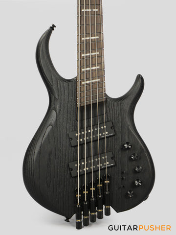 Sire M6 Swamp Ash Sandblasted 5-String Headless Bass Black (2025)