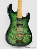 Sire S10 HSS Alder S-Style Electric Guitar - Transparent Green (2024)