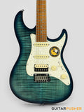Sire S7FM Alder S-Style w/ Flamed Maple Top Electric Guitar (2023) - Transblue