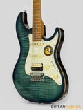 Sire S7FM Alder S-Style w/ Flamed Maple Top Electric Guitar (2023) - Transblue