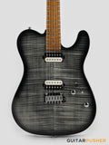 Sire T7FM Alder T-Style Electric Guitar w/ Flamed Maple Top - Transblack (2023)