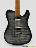 Sire T7FM Alder T-Style Electric Guitar w/ Flamed Maple Top - Transblack