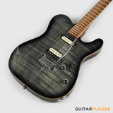 Sire T7FM Alder T-Style Electric Guitar w/ Flamed Maple Top - Transblack (2023)