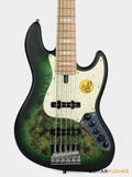 Sire V7 Swamp Ash Reissue 5-String Bass - Transparent Green Satin (2024)