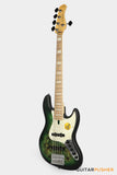 Sire V7 Swamp Ash Reissue 5-String Bass - Transparent Green Satin (2024)