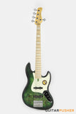 Sire V7 Swamp Ash Reissue 5-String Bass - Transparent Green Satin (2024)