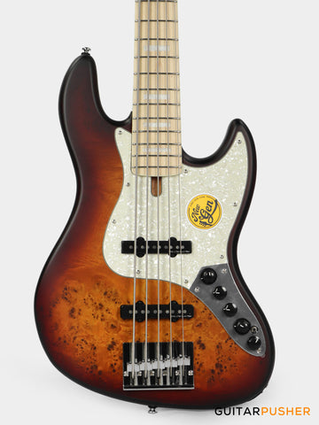 Sire V7 Swamp Ash Reissue 5-String Bass - Tobacco Sunburst Satin (2024)