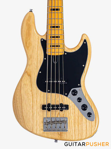Sire V7 Vintage Swamp Ash 5-String JB Bass Guitar - Natural (New Gen)