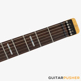 Sire X6 Mahogany w/ Maple Top Headless Electric Guitar - Black Satin