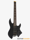 Sire X6 Mahogany w/ Maple Top 7-String Headless Electric Guitar - Black Satin