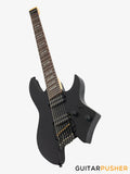 Sire X6 Mahogany w/ Maple Top 7-String Headless Electric Guitar - Black Satin