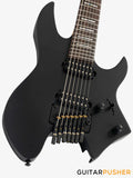 Sire X6 Mahogany w/ Maple Top 7-String Headless Electric Guitar - Black Satin