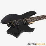 Sire X6 Mahogany w/ Maple Top 7-String Headless Electric Guitar - Black Satin