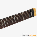 Sire X6 Mahogany w/ Maple Top 7-String Headless Electric Guitar - Black Satin
