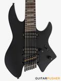 Sire X6 Mahogany w/ Maple Top 7-String Headless Electric Guitar - Black Satin