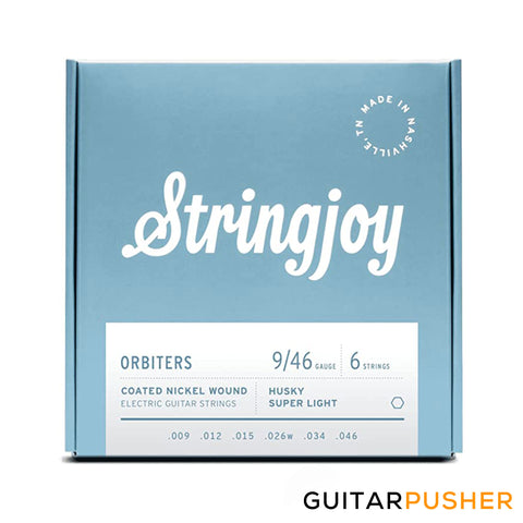 Stringjoy Orbiters Electric Guitar String Set - HUSKY 9s Super Light (9 12 15 26w 34 46)