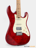 Soloking MS-11 Classic MKII 5A Flame Maple Top Roasted Maple Neck in Transparent Red Nafiri Special