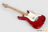 Soloking MS-11 Classic MKII 5A Flame Maple Top Roasted Maple Neck in Transparent Red Nafiri Special