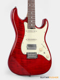 Soloking MS-11 Classic MKII in Transparent Red with Rosewood 5A Flame Top Nafiri Special Run