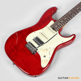 Soloking MS-11 Classic MKII in Transparent Red with Rosewood 5A Flame Top Nafiri Special Run