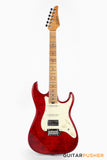 Soloking MS-11 Classic MKII 5A Flame Maple Top Roasted Maple Neck in Transparent Red Nafiri Special