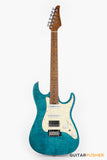 Soloking MS-1 Classic Flat Top FMN Roasted Flame Maple Neck HSS Electric Guitar  - Jeans Pacific Blue