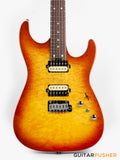 Soloking MS-1 Custom 24 HH Quilt with Rosewood FB - Honeyburst