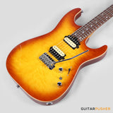 Soloking MS-1 Custom 24 HH Quilt with Rosewood FB - Honeyburst