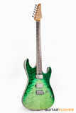 Soloking MS-1 Custom 24 HH Quilt with Rosewood FB JESCAR - in Turquoise Wakesurf